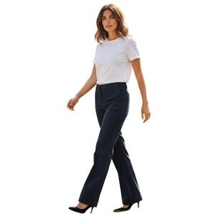 Calvin Klein Navy Bootcut Dress Pants – Mid-Rise, Tailored Fit (Size 8)